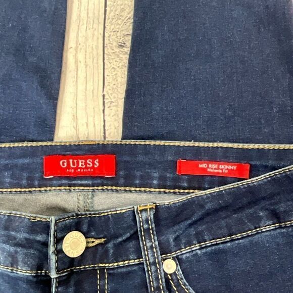 GUESS Melanie Fit Mid Rise Skinny Jeans - Picture 3 of 6